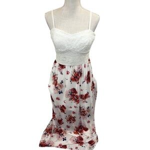 New Large AUW Secret Charm Lace Floral Dress